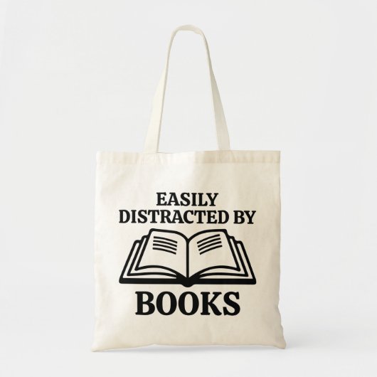 Gemakkelijk verstoord door boeken tote bag (Voorkant)