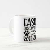 Gemakkelijk verstoord door Boerboels Funny Dog Koffiemok (Voorkant links)