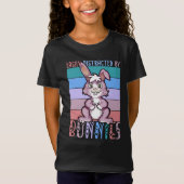 Gemakkelijk verstoord door Bunnies Cute Bunny Love T-shirt (Voorkant)