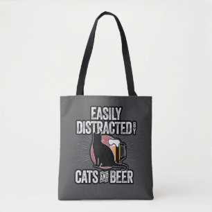 Gemakkelijk verstoord door Canvas tas van katten e