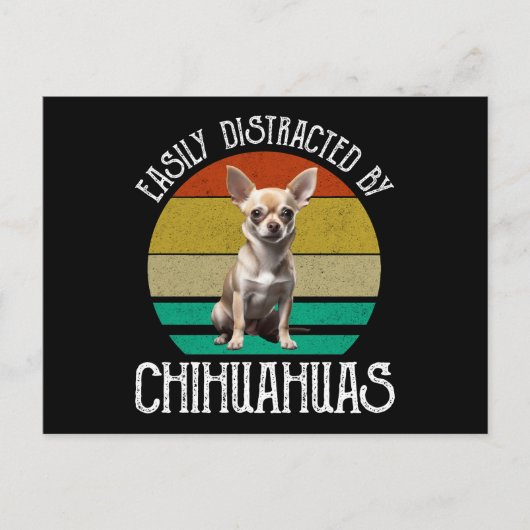 Gemakkelijk verstoord door Chihuahuas Briefkaart (Voorkant)