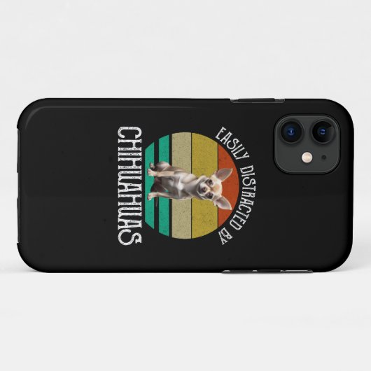 Gemakkelijk verstoord door Chihuahuas Case-Mate iPhone Case (Achterkant (horizontaal))
