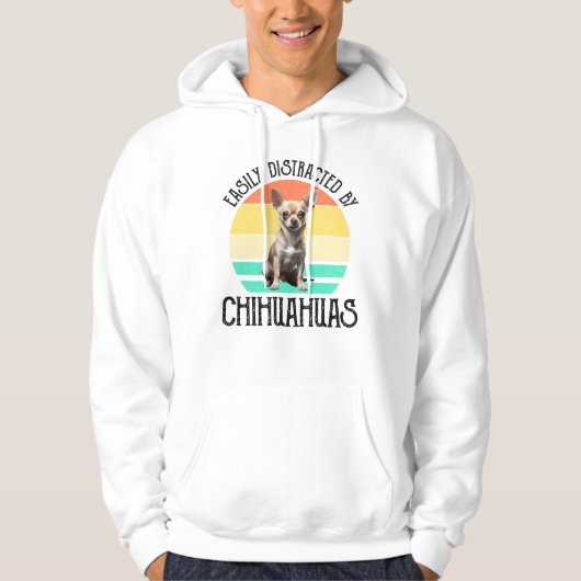 Gemakkelijk verstoord door Chihuahuas Hoodie (Voorkant)