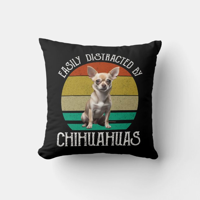 Gemakkelijk verstoord door Chihuahuas Kussen (Voorkant)