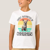 Gemakkelijk verstoord door Chihuahuas T-shirt (Voorkant)