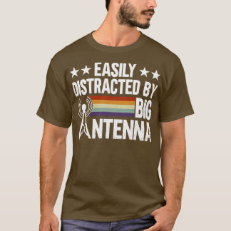 Gemakkelijk verstoord door de grote antenne-radioz t-shirt