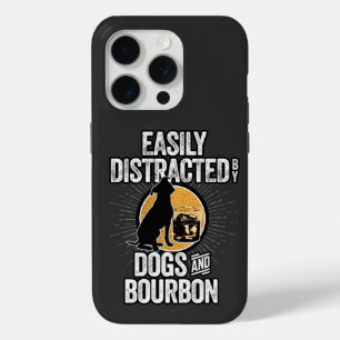 Gemakkelijk verstoord door de iP van Dogs en Bourb iPhone 15 Pro Case
