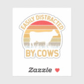 Gemakkelijk verstoord door de Koeien die de ventil Sticker (Vel)