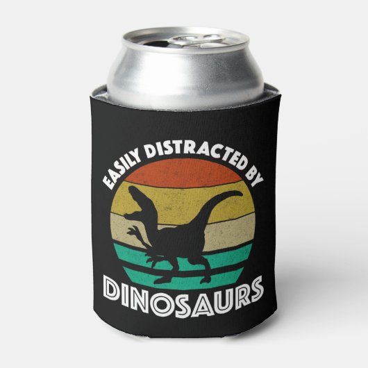 Gemakkelijk verstoord door dinosaurussen blikjeskoeler (Blikje Voorkant)