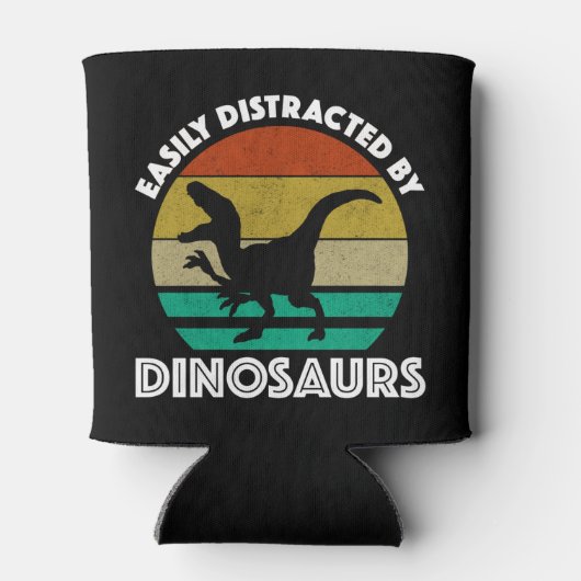 Gemakkelijk verstoord door dinosaurussen blikjeskoeler (Achterkant)