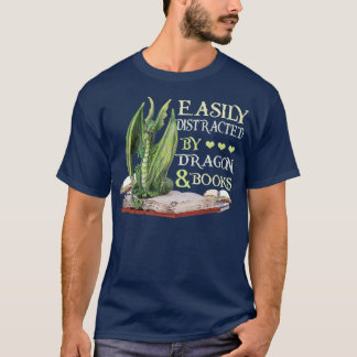 Gemakkelijk verstoord door Dragons en boeken Drake T-shirt