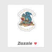 Gemakkelijk verstoord door dragons en boeken Gift  Sticker (Vel)