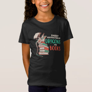 Gemakkelijk verstoord door dragons en boeken t-shirt