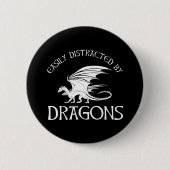 Gemakkelijk verstoord door Dragons Ronde Button 5,7 Cm (Voorkant)