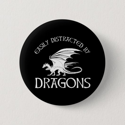Gemakkelijk verstoord door Dragons Ronde Button 5,7 Cm (Voorkant)
