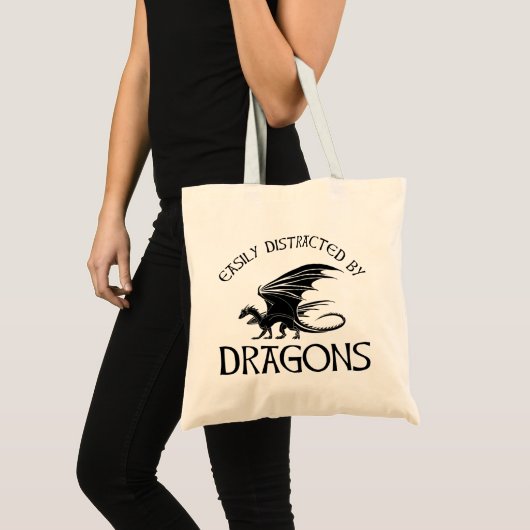 Gemakkelijk verstoord door Dragons Tote Bag (Voorkant (product))