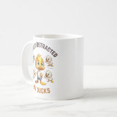 Gemakkelijk verstoord door Eenden Koffiemok (Voorkant links)