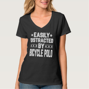 Gemakkelijk verstoord door fietscyclus met poolkri t-shirt
