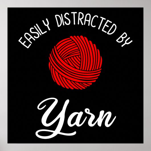 Gemakkelijk verstoord door garen poster (Voorkant)