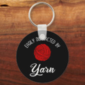 Gemakkelijk verstoord door garen sleutelhanger (Voorkant)