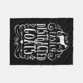 Gemakkelijk verstoord door geit, geit, geit fleece deken (Voorkant (Horizontaal))