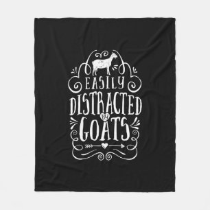 Gemakkelijk verstoord door geit, geit, geit fleece deken