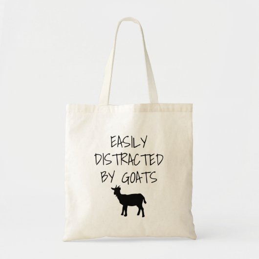Gemakkelijk verstoord door geiten tote bag (Voorkant)