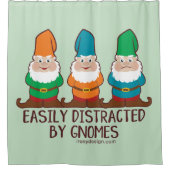 Gemakkelijk verstoord door gnomen douchegordijn (Voorkant)