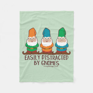 Gemakkelijk verstoord door gnomen fleece deken