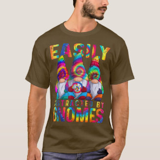 Gemakkelijk verstoord door Gnomen Funny Peace Sign T-shirt