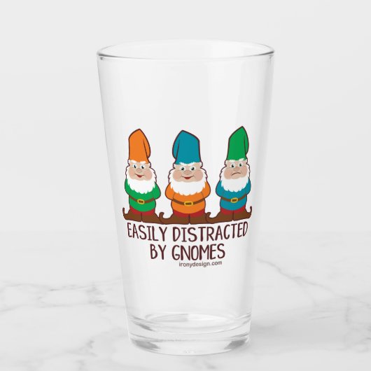 Gemakkelijk verstoord door gnomen glas (Voorkant)