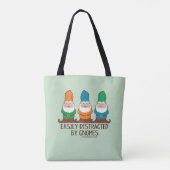 Gemakkelijk verstoord door gnomen tote bag (Achterkant)