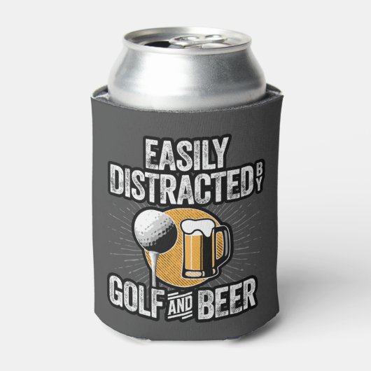 Gemakkelijk verstoord door Golf en Beer Blikjeskoeler (Blikje Voorkant)