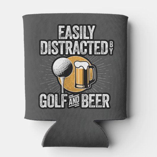Gemakkelijk verstoord door Golf en Beer Blikjeskoeler (Achterkant)