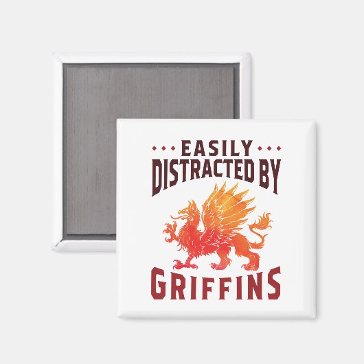 Gemakkelijk verstoord door Griffins Cool Fantasy L Magneet (Voorkant / Achterkant)
