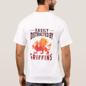 Gemakkelijk verstoord door Griffins Cool Fantasy L T-shirt (Achterkant)