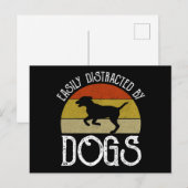 Gemakkelijk verstoord door honden briefkaart (Voorkant / Achterkant)