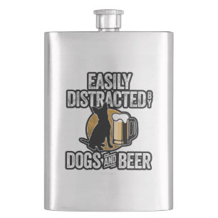 Gemakkelijk verstoord door honden en bier flacon