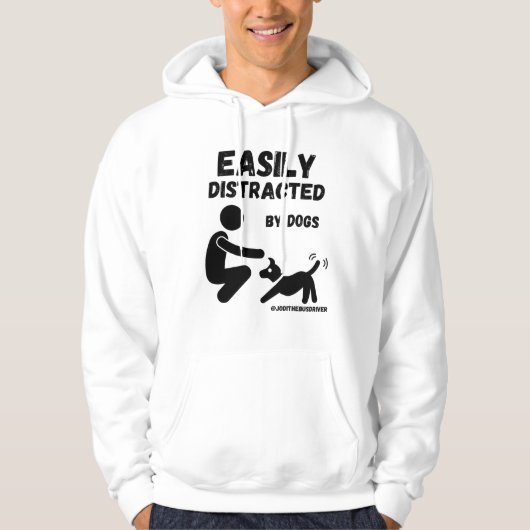 Gemakkelijk verstoord door honden hoodie (Voorkant)