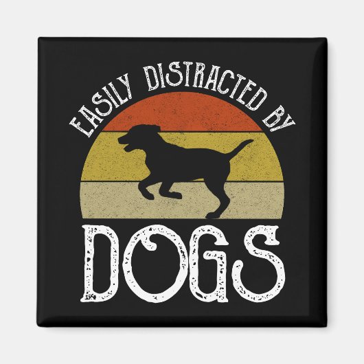 Gemakkelijk verstoord door honden magneet (Voorkant)