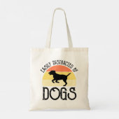 Gemakkelijk verstoord door honden tote bag (Achterkant)