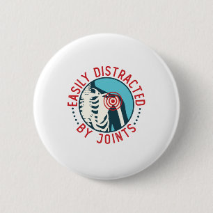 Gemakkelijk verstoord door Joints Funny Chiropract Ronde Button 5,7 Cm