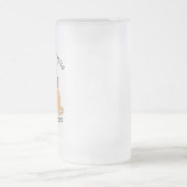 Gemakkelijk verstoord door katten en boeken matglas bierpul (Center)