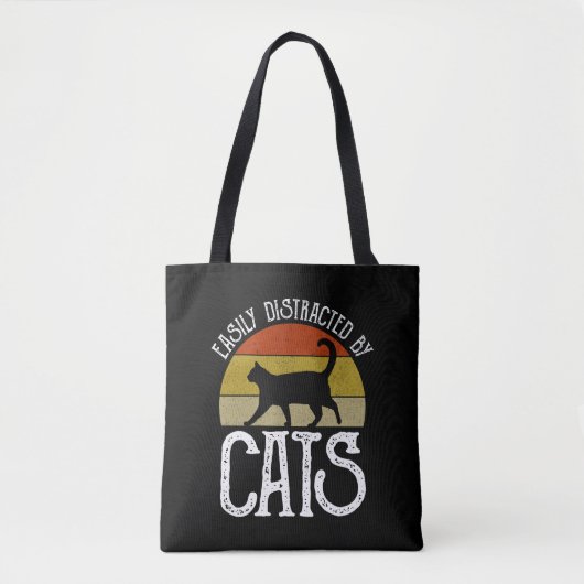 Gemakkelijk verstoord door katten tote bag (Voorkant)