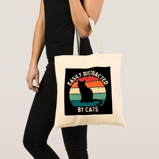 Gemakkelijk verstoord door katten tote bag (Voorkant (product))