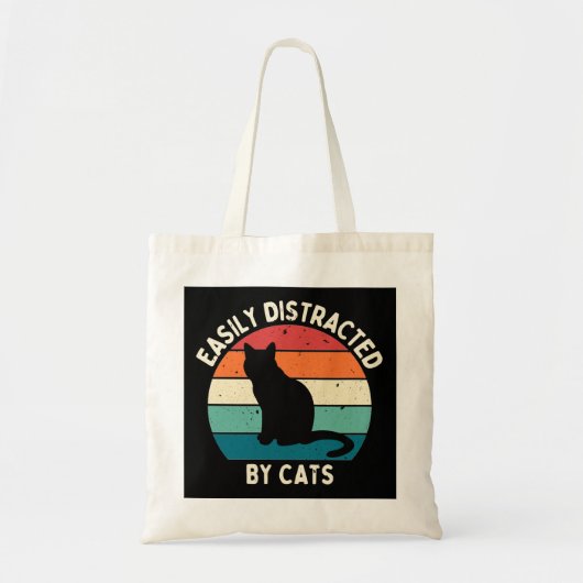 Gemakkelijk verstoord door katten tote bag (Voorkant)