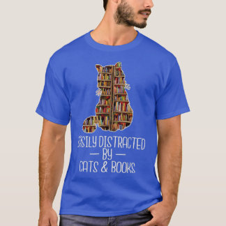 Gemakkelijk verstoord door Kattenboeken Lover Book T-shirt