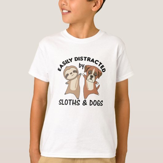 Gemakkelijk verstoord door klimmen en honden t-shirt (Voorkant)