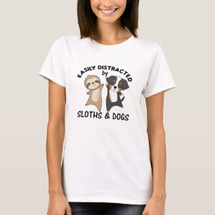 Gemakkelijk verstoord door klimmen en honden t-shirt