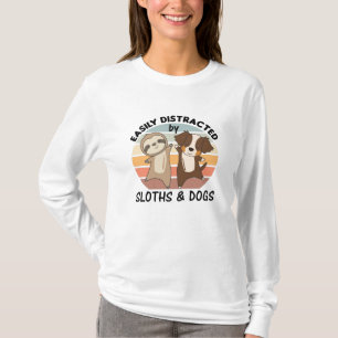 Gemakkelijk verstoord door klimmen en honden t-shirt